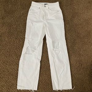 WILD FABLE HIGH RISE WHITE JEANS
